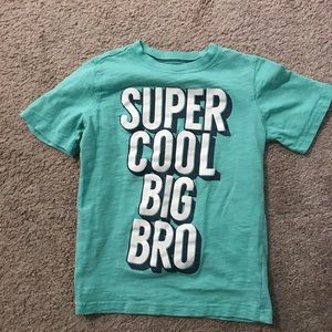 Carters size 6 super cool big bro shirt
